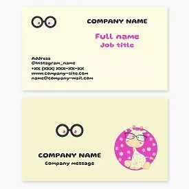 Eye Care Business Card Template