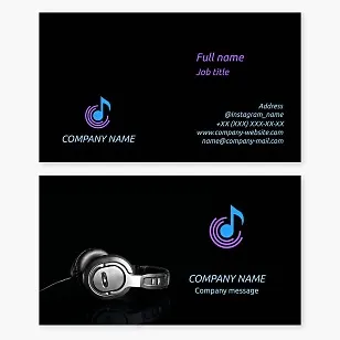 Music Producer/DJ Business Card Template
