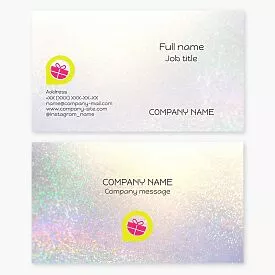 Gift Shop Location Logo Business Card Template