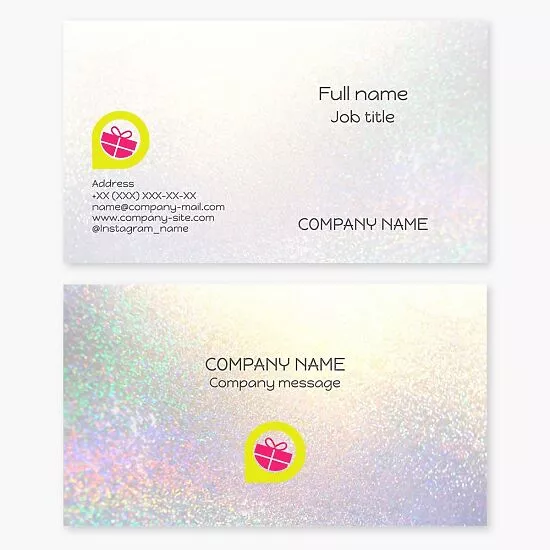 Gift Shop Location Logo Business Card Template