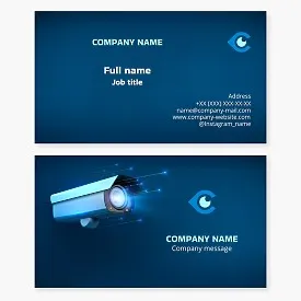 Business card template. CCTV systems.
