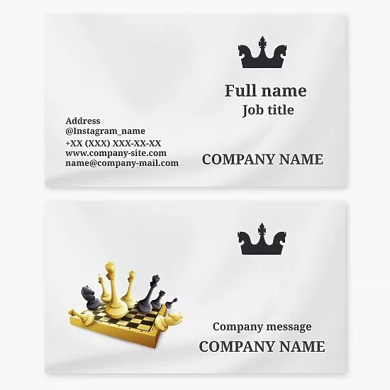 Chess Business Card Template