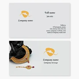 Jewelry business card template