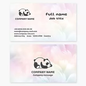 Panda Logo | Stuffed Animals Business Card