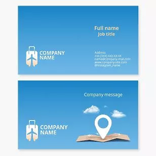 Travel Agency Business Card Template