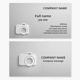 Photography Camera Business Card