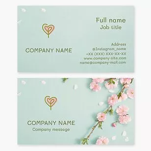 Floral Business Card Template