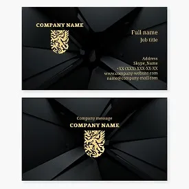 Lion Shield Heraldry Business Card Template