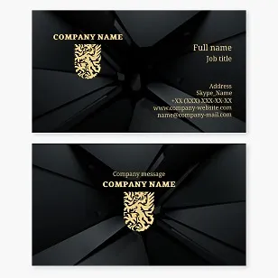 Lion Shield Heraldry Business Card Template