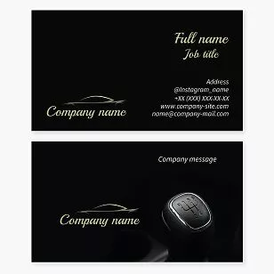 Automotive Business Card Template