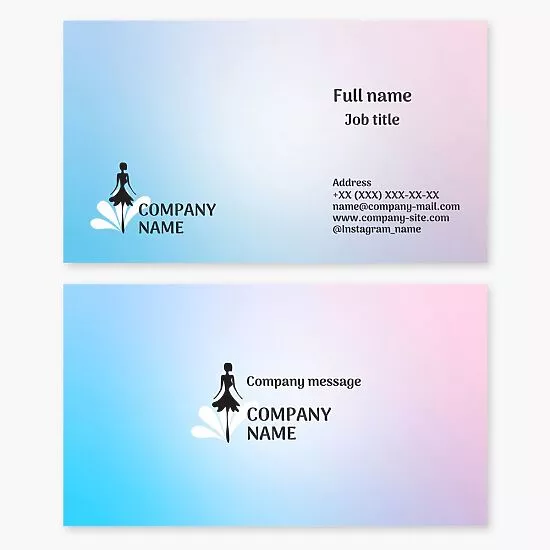 Fashion Beauty Business Card Template