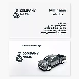 Mechanical Engineer Business Card Template