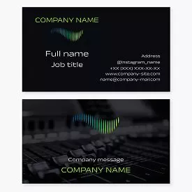 Audio Engineer Business Card Template