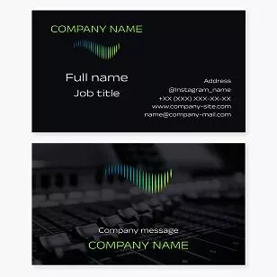 Audio Engineer Business Card Template