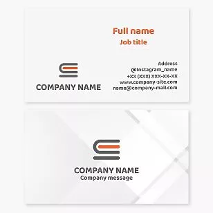 Abstract Book Business Card Template