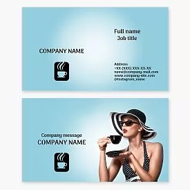 Cafe Coffee Shop Business Card Template