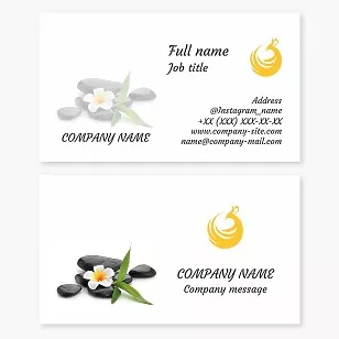 Spa business card template