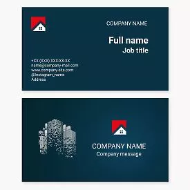 Architecture Engineering Construction Business Card