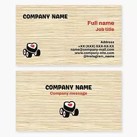 Sushi Themed Business Card Template