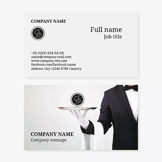 Waiter Business Card