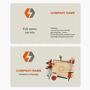 Business card template Power Tools