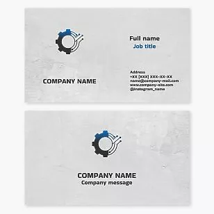 Tech Engineer Business Card Template