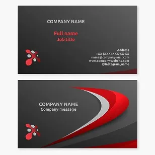 Business card template. Abstract. Entrepreneurs meeting at a table. Letter X.
