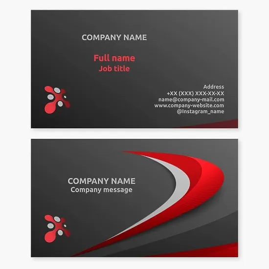 Business card template. Abstract. Entrepreneurs meeting at a table. Letter X.