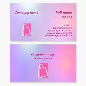 Shopping Business Card Template