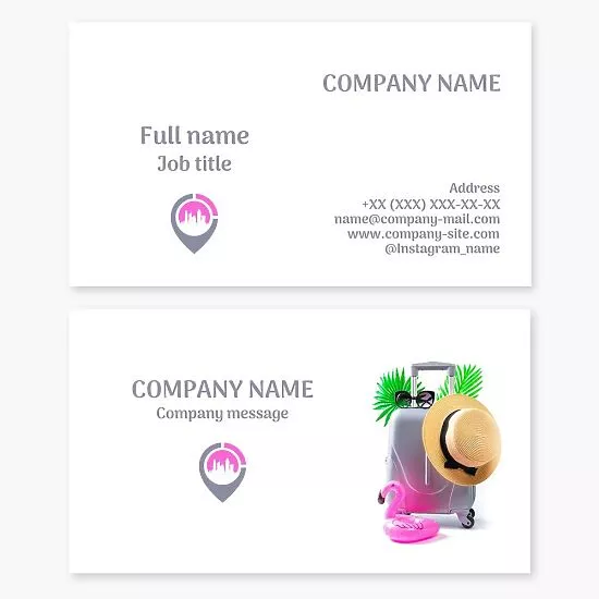 Travel Agency Business Card Template