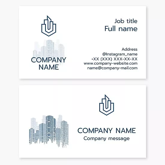 Real Estate Business Card Template