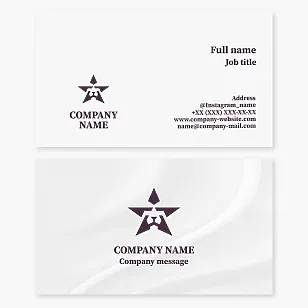 Lion Star Logo | Business Card Template