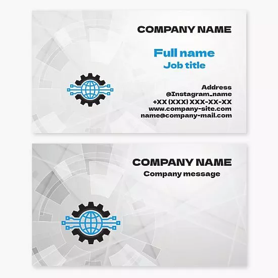 Network Engineer Business Card Template