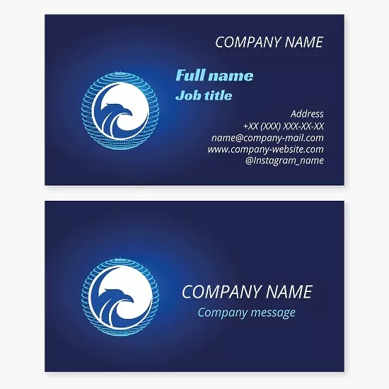 Eagle business cards template