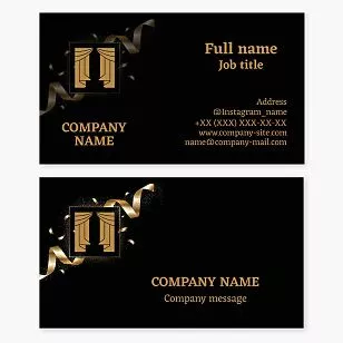 Interior Designer Curtain Decorator Window Design Business Card Template