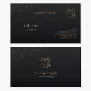 Beauty Salon Business Card Template