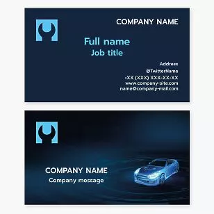 Auto Repair Business Card Template