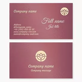 Stunning Abstract Flower Logo Business Card Template