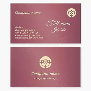 Stunning Abstract Flower Logo Business Card Template