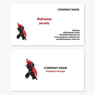 Oriental Martial Arts Business Card Template