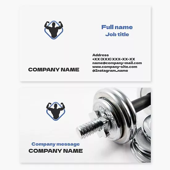 Fitness/Gym Business Card Template