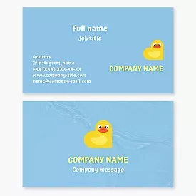 Business card template Baby bath products