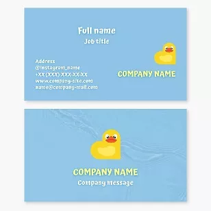 Business card template Baby bath products