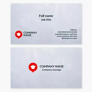 Chef Logo | Restaurant Business Card Template