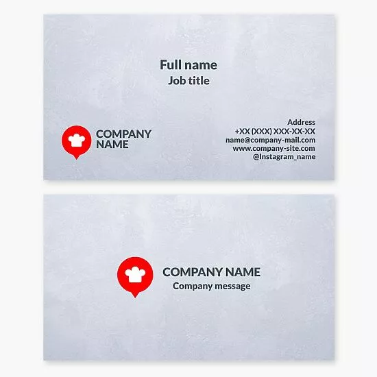 Chef Logo | Restaurant Business Card Template