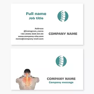 Business card template Spine