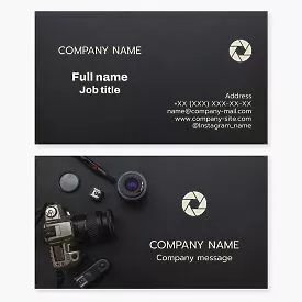 Camera Gear | Photography Business Card Template