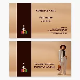 Fashion Apparel | Modeling Business Card Template