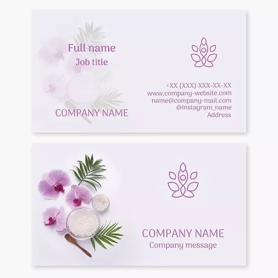 SPA Business Card Template