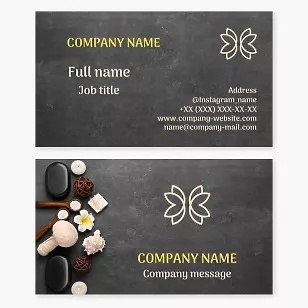 Spa business card template